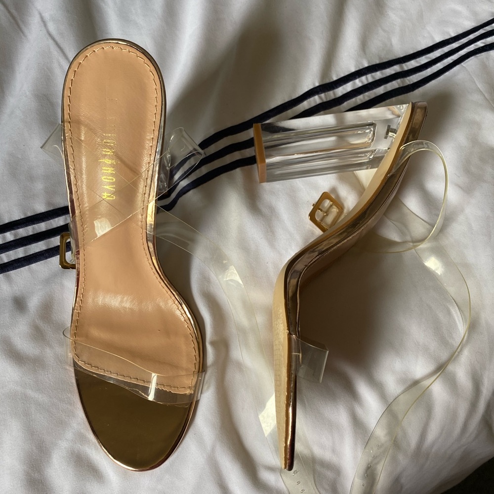 Fashion Nova clear heels